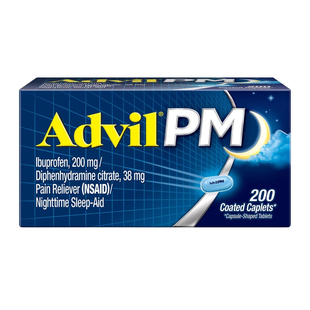 Advil Advil PM, 200 mg / 38 mg · 200 tabletas